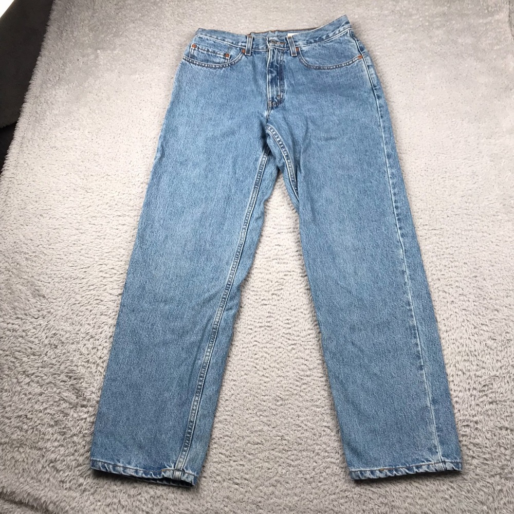 Levis 550 Jeans Mens 31 (30x30) Light Wash Relaxed Fit Denim Vintage Misprint